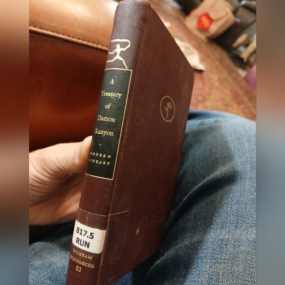Hardback‎ Book, A TREASURY OF damon Runyun, Copyright 1958